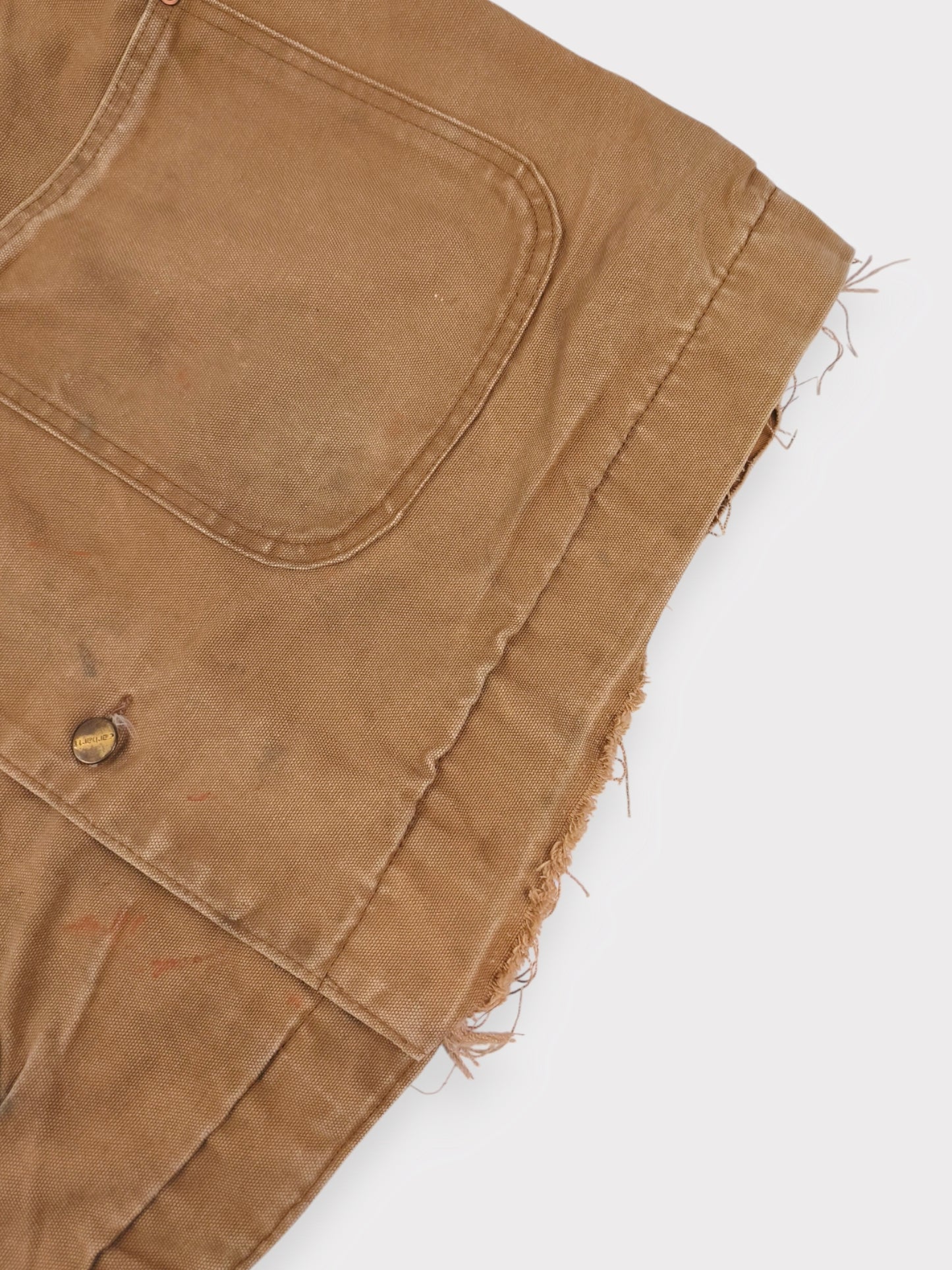 Carhartt USA 1969 Duck Brown Blanket Lined Chore Coat 6BLC size 46