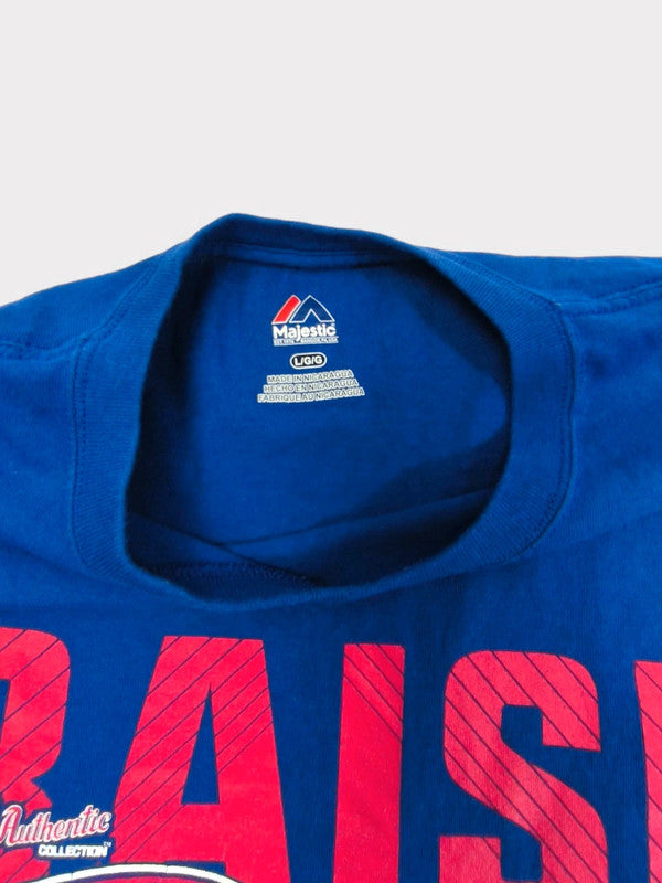 Majestic MLB Raise The Flag National Cahmpions Chicago CUBS size L