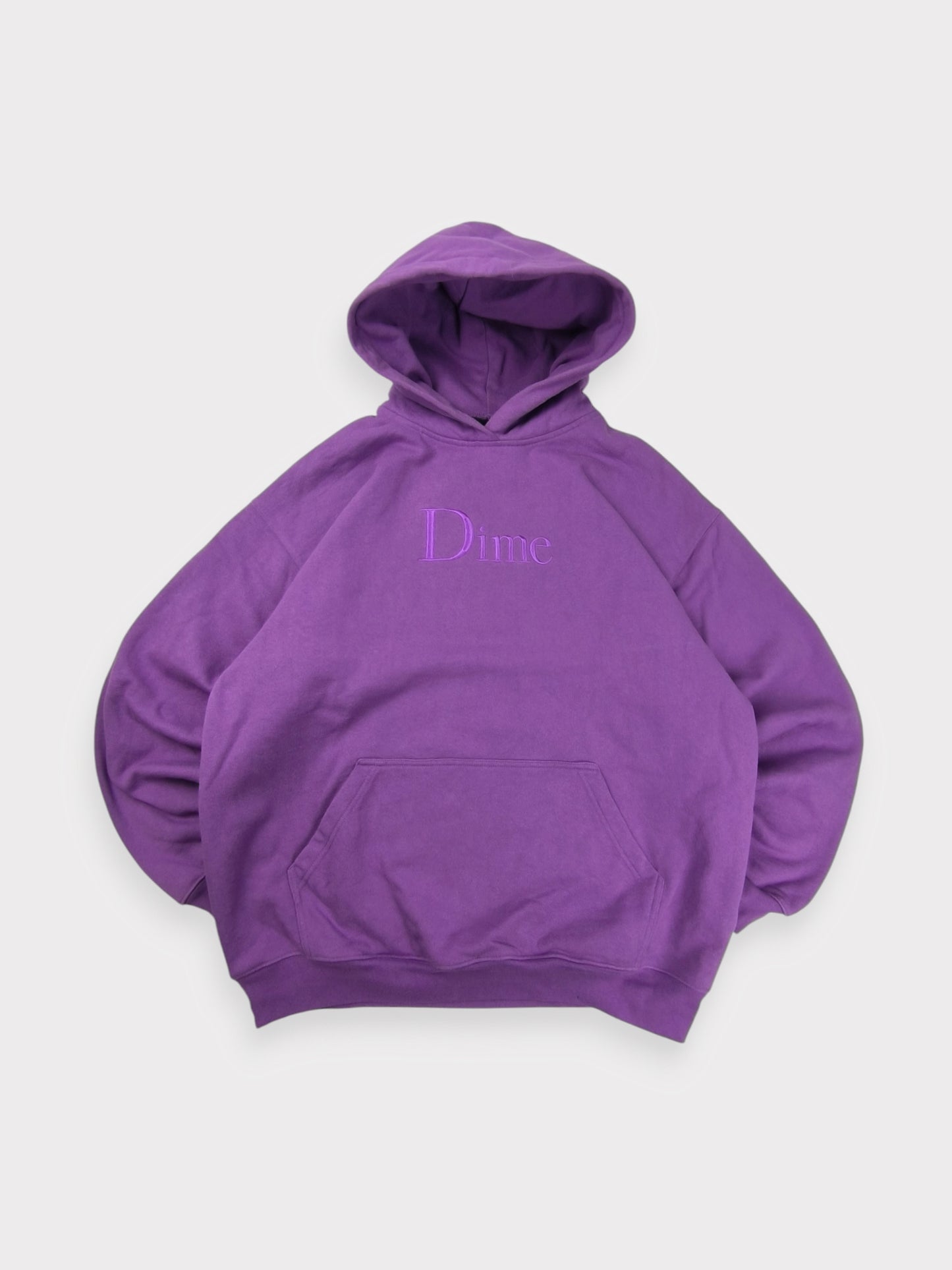 Dime Embroidered Logo Hoodie size L